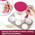 900mL Black Batter Dispenser for Waffles, Pancakes, and Cupcakes