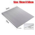 Silver Stainless Steel Chopping Board 70x50cm - Non-Slip Pastry Worktop Protector