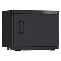 23L Black Hot Towel Warmer UV Sterilizer Disinfection Cabinet for Salon and Spa