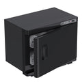 23L Black Hot Towel Warmer UV Sterilizer Disinfection Cabinet for Salon and Spa