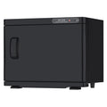 23L Black Hot Towel Warmer UV Sterilizer Disinfection Cabinet for Salon and Spa