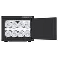23L Black Hot Towel Warmer UV Sterilizer Disinfection Cabinet for Salon and Spa