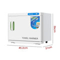 White 16L Black Hot Towel Warmer UV Sterilizer Cabinet for Salon and Home Use