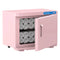 Pink 23L Hot Towel Warmer Cabinet with UV Sterilizer for Salon and Home Use