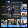 Deep Tissue Massage Gun Black with 10 Interchangeable Heads and 30 Adjustable Speeds