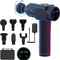 Deep Tissue Percussion Massage Gun in Black with 6 Heads and 20 Adjustable Speeds