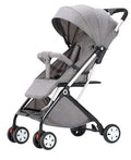 Lightweight Compact Baby Stroller Pram in Black and Grey – Foldable Travel Design