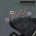 Lightweight Compact Baby Stroller Pram in Black and Grey – Foldable Travel Design