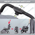 Lightweight Compact Baby Stroller Pram in Black and Grey – Foldable Travel Design
