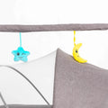 Auto-Swing Electric Baby Crib Cradle in Khaki with Bluetooth and 5 Adjustable Speeds