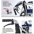 Blue Wheelchair Lightweight 20