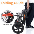 Portable Foldable Manual Wheelchair in Blue - Lightweight Travel Design for Easy Transport
