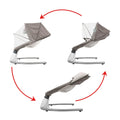Electric Baby Bouncer Swing Chair Cradle Rocker Grey 65x70x53cm with Music Toys