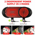 Electric 2 in 1 Black BBQ Grill and Hot Pot with Non-Stick Surface, 1360W, 69x26x11.5cm