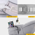Adjustable Baby Carrier Waist Sling in Blue - Lightweight Hip Seat for 0-36 Months