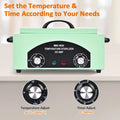 High Temperature Black Nail Tool Sterilizer Dry Heat Disinfection Cabinet 33x19x15cm