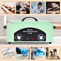 High Temperature Black Nail Tool Sterilizer Dry Heat Disinfection Cabinet 33x19x15cm