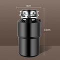 550W Food Waste Disposer with AU Plug, 4000RPM, Black, Stainless Steel for Kitchen