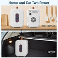 10L Mini Fridge Portable Cooler and Warmer in White for Home, Car, and Camping