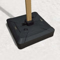 82cm Black Offset Patio Umbrella Base - Sand/Water Filled Square