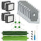 Replacement Filter Brush Parts Set for iRobot Roomba Vacuum Cleaners - Black - 22-Piece Set