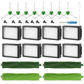 Replacement Filter Brush Parts Set for iRobot Roomba E Series and I Series Vacuum Cleaners - 28 Pieces, Black