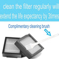 Replacement Filter Brush Parts Set for iRobot Roomba E Series and I Series Vacuum Cleaners - 28 Pieces, Black