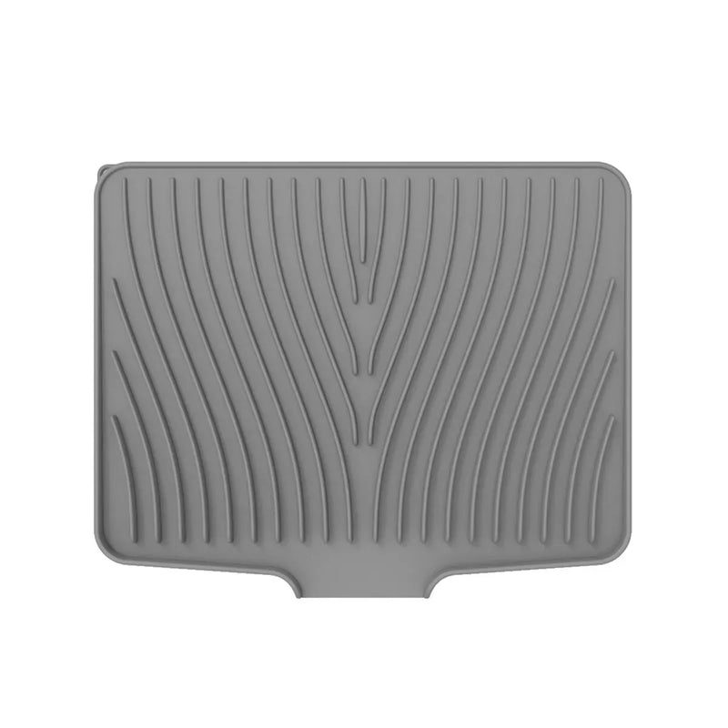 Silicone Sink Drying Mat Grey 40x33cm Heat Resistant Non-Slip Dish Drainer