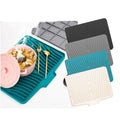 Silicone Sink Drying Mat Grey 40x33cm Heat Resistant Non-Slip Dish Drainer