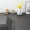 Black Interlocking Heavy Duty EVA Foam Gym Flooring Mats - 60x60cm - 12 Tiles