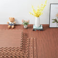 Brown Interlocking Heavy Duty EVA Foam Gym Flooring Mats - 60x60cm - 12 Tiles