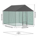 Extra Large Green Chicken Coop Cage Run Rabbit Hutch Walk In Hen Enclosure 300x400x270cm