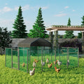 Extra Large Green Chicken Coop Cage Run Rabbit Hutch Walk In Hen Enclosure 300x400x270cm