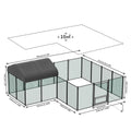 Extra Large Green Chicken Coop Cage 300x600cm with Waterproof Cover and Walk-In Design