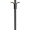 Metal Coat Rack Stand Hat Hanger, Black, 182cm