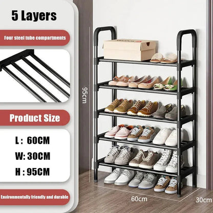 5-Layer Multi-Function Shoe Rack Space Saver