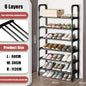 6-Layer Multi-Function Shoe Rack Space Saver