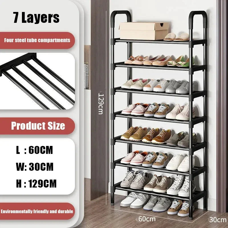 7-Layer Multi-Function Shoe Rack Space Saver
