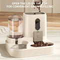 2-in-1 Automatic Cat Food & Water Dispenser