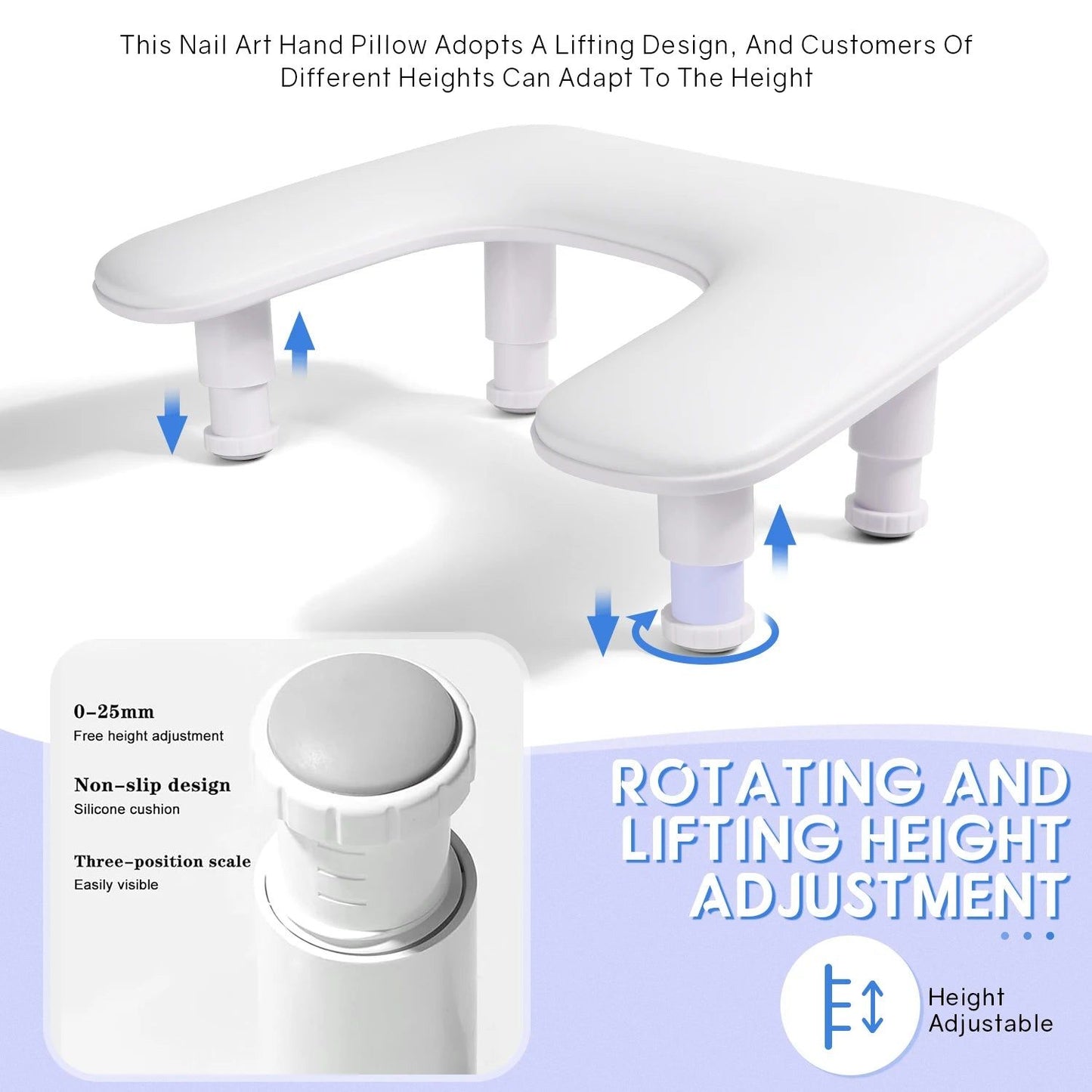 Adjustable Nail Art Hand Pillow Stand