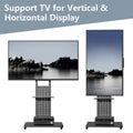 Heavy Duty Mobile TV Stand with Wheels