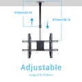 Adjustable Ceiling TV Mount for 26-65