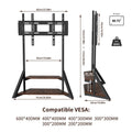 Adjustable Floor TV Stand for 40-75