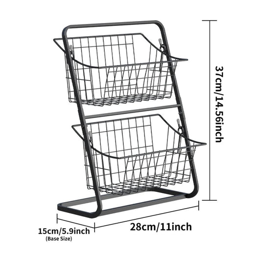 Kitchen Countertop Storage & Snack Rack