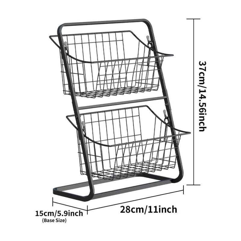 Kitchen Countertop Storage & Snack Rack