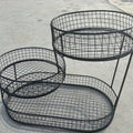 Black Stainless Steel Fruit Basket Storage