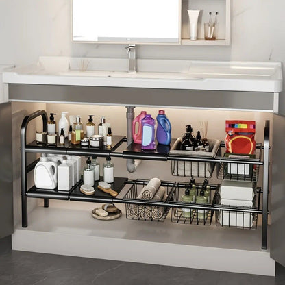 Expandable Under Sink Organizer Set 8 Panel