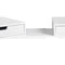 White Monitor Stand with Drawers