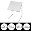 Adjustable Foldable Laptop Table Tray Steel MDF