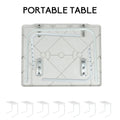 Adjustable Foldable Laptop Table Tray Steel MDF